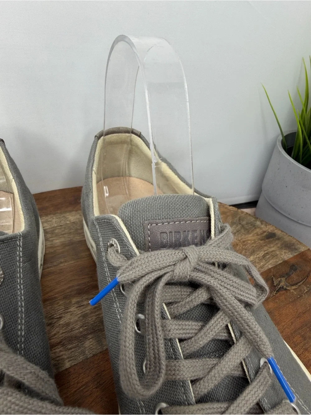 Birkenstock “Arran” Grey Canvas Shoes - Size: 39